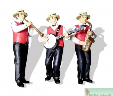 500134 - Dixieland Musiker - Band mit drei Musikern