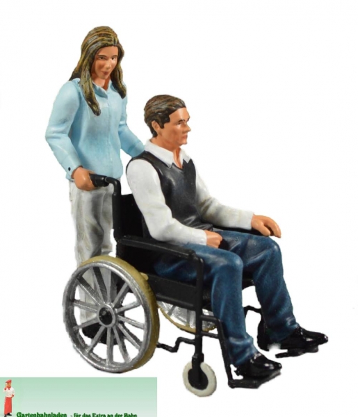 500124 - Man in wheelchair with companion