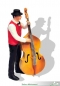 Preview: 500034A - Dixi Musiker mit Kontrabass