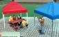 Preview: 77589 - Zubehoer: Pavillon 1:24 - Metallgestaenge verchromt