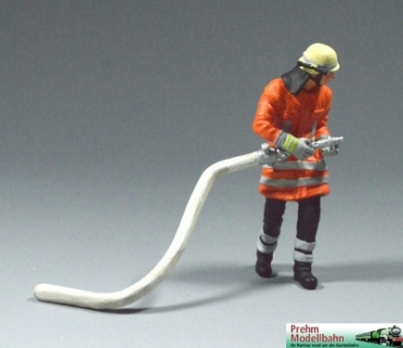 500207 - Feuerwehrmann - mit Schlauch - Metallfigur