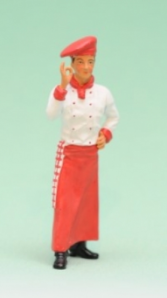 Art. Nr. 500024 - Koch mit roter Mütze und Schürze