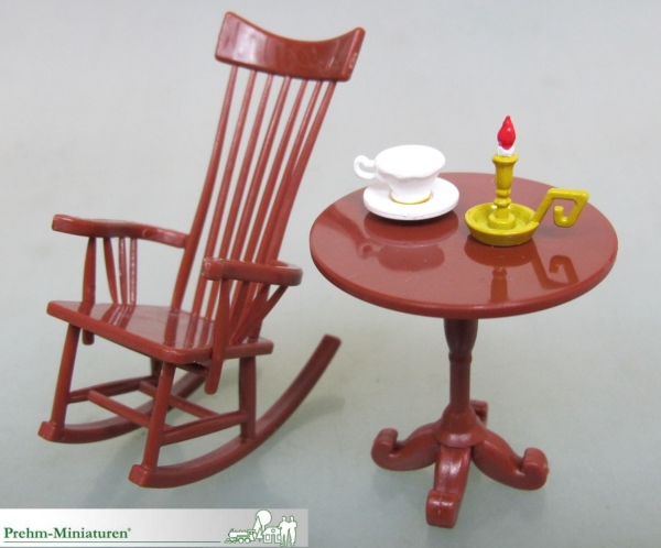 550209 Rocking chair and table