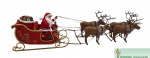 Art.Nr. 500800 - Santa mit Rentierschlitten (Weihnachtsmann)